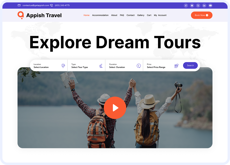 Travel & Tourism Web Concept